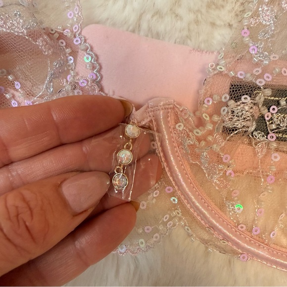 NWT Honey Birdette Angelica Plunge Pink bra 38DD/E - Picture 7 of 16